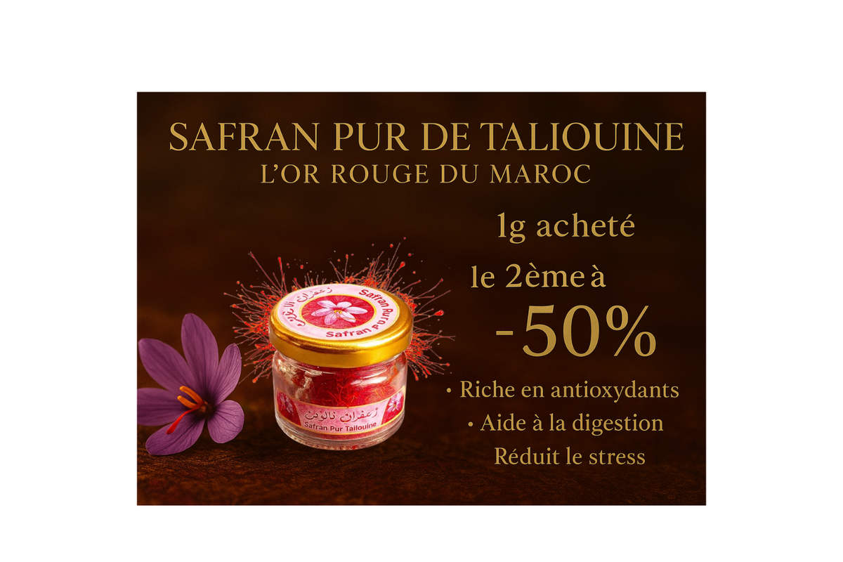 Le safran pur de Taliouine, l'or rouge du Maroc