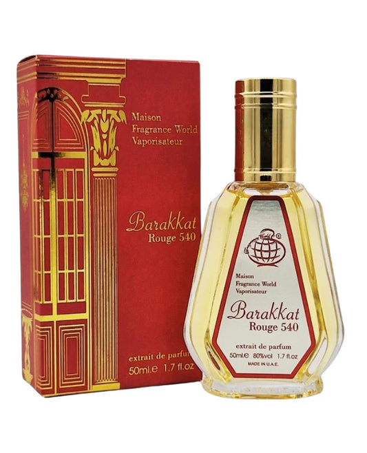 Barakkat Rouge 540 Extrait De Parfum Unisex - Fragrance World 50ml