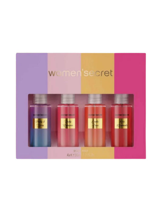 Coffret Women'Secret de Brumes Parfumées 4 x 50 ml